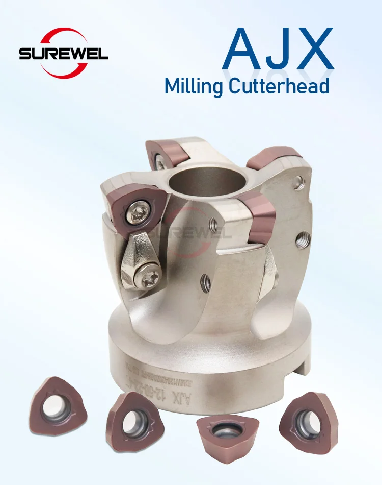 AJX Schnellfräser CNC Grobfräsen 50mm 63mm 80mm 100mm JDMW120420 JDMW140520 Halter-Bits zum Fräsen – Detail 2