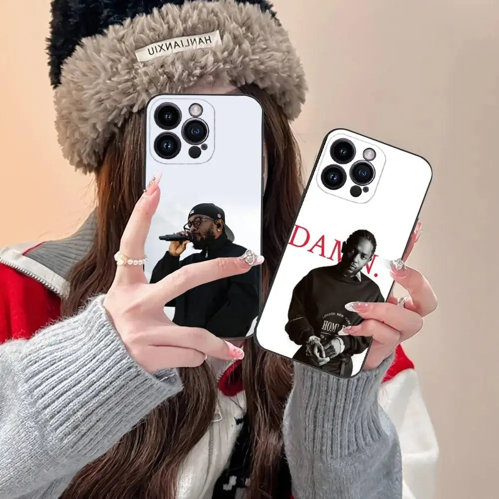 

K-Kendrick Singer Lamar Phone Case For iPhone 16,15,14,13,12,11,Pro,XS,Max,XR,Plus,E,SE4,Mini Black Fashion Cover