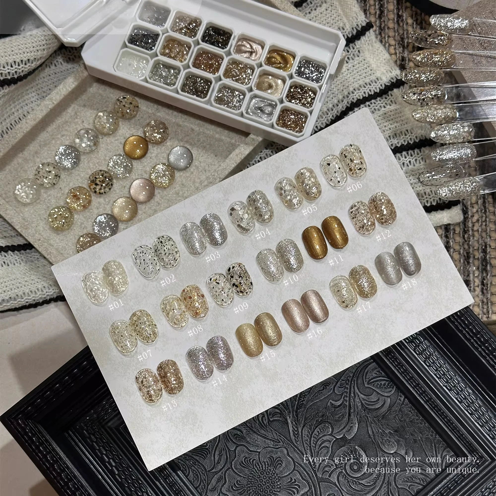 

Твердый блестящий гель-лак для ногтей Блестящие материалы для ногтей Зимний цвет Полуперманентный замачиваемый УФ/светодиодный гель-лак для дизайна ногтей Маникюр