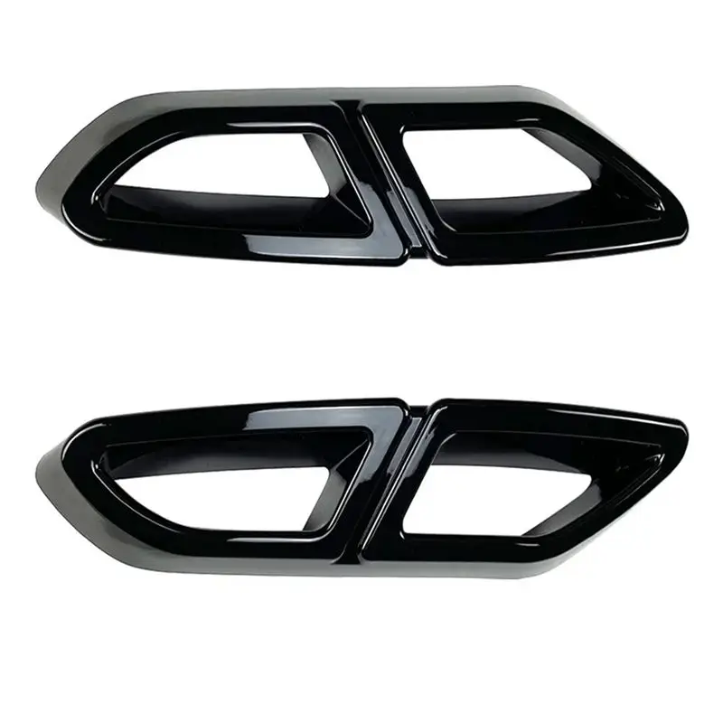 Para Magotan Passat B8 2016-2019: Novo Spoiler Traseiro para Para-choque, Acabamento da Saída de Escape (Preto)