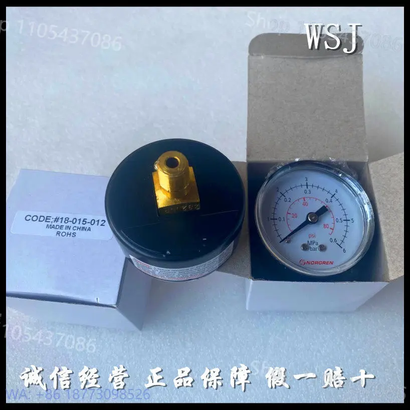 New 18-015-012 IMI Norgren Pressure Gauge, Interface R1/8 Pressure Range 6bar 0.6mpa, 1PCS