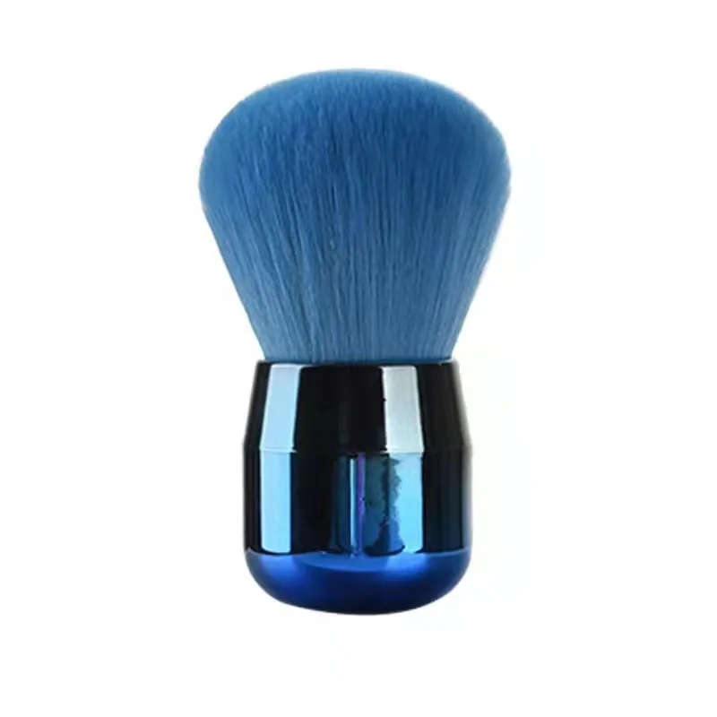 Pennello per fard a grande area da 2 pezzi Pennelli per trucco morbidi a forma di fungo Strumento da viaggio portatile per applicazioni in polvere sciolta
