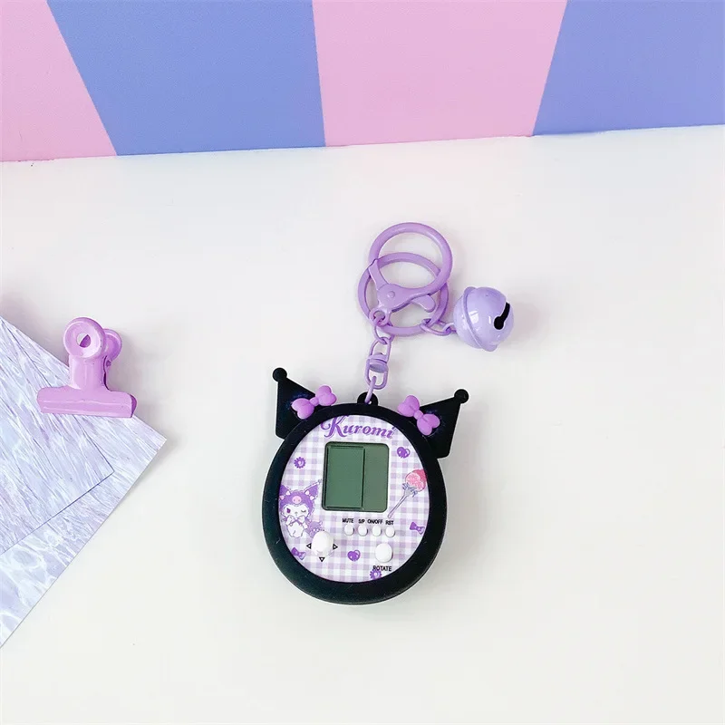 Sanrio Kawaii Console de jeu porte-clés ma mélodie Kuromi Pochacco cannelle dessin animé mignon clé sac pendentif chaîne ornement enfants cadeau