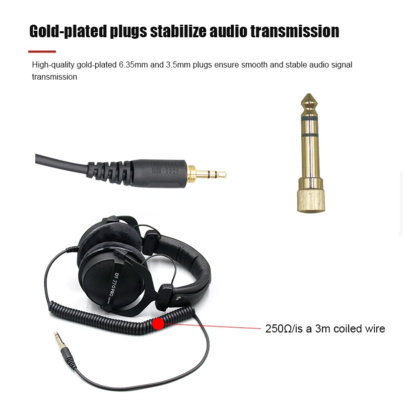 DT770 PRO HiFi Professional Recording Earphones Closed Monitoring Headworn Headphones