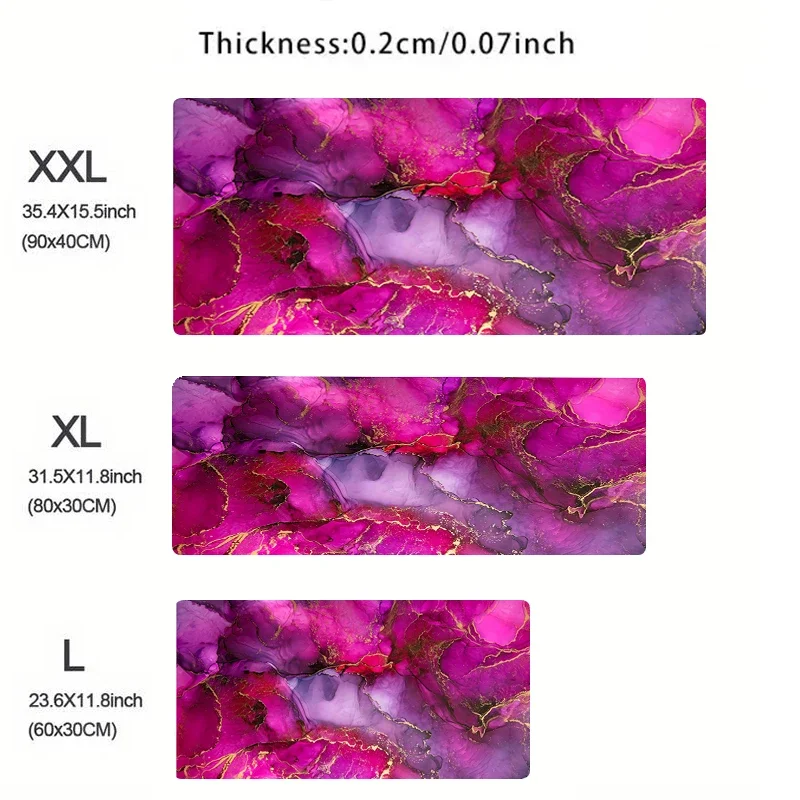 لوحة ماوس رخامية حمراء عصرية من نوع سرعة الكمبيوتر سجادة لمشغلات الرياضات الإلكترونية ولوحة مفاتيح الكمبيوتر المحمول ولوحة الماوس المكتبية الكبيرة