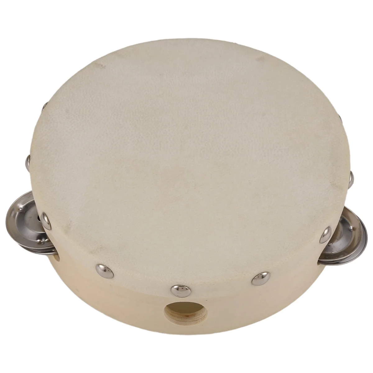 AT77 6in 휴대용 탬버린 드럼 벨 금속 징글 타악기 KTV 파티 어린이 게임을위한 뮤지컬 장난감