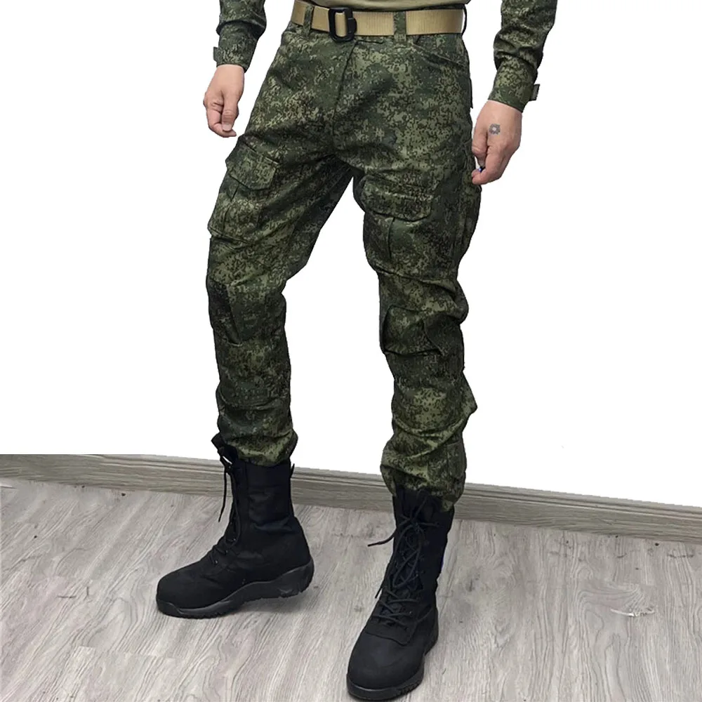 Russian Men's Sweatpants Tactical Training Casual Travel Wear-resistant Foot Binding Tactical Cargo Pants Clothing