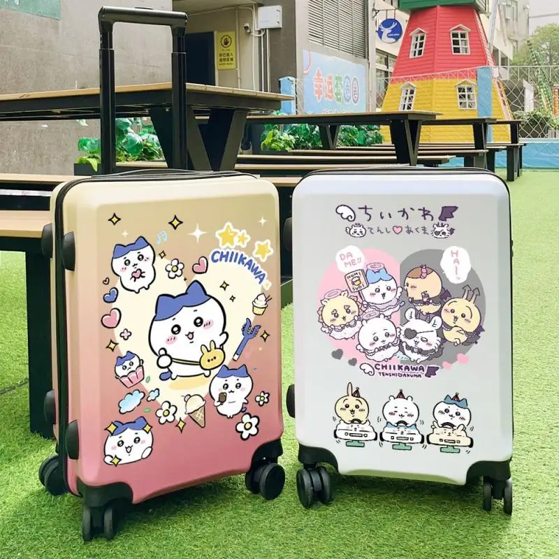 

Чемодан для багажа Chiikawa 18, 20, 22 дюйма, ящик для хранения паролей, мультфильм Usagi Hachiware, аниме, дорожный чехол для посадки, подарок