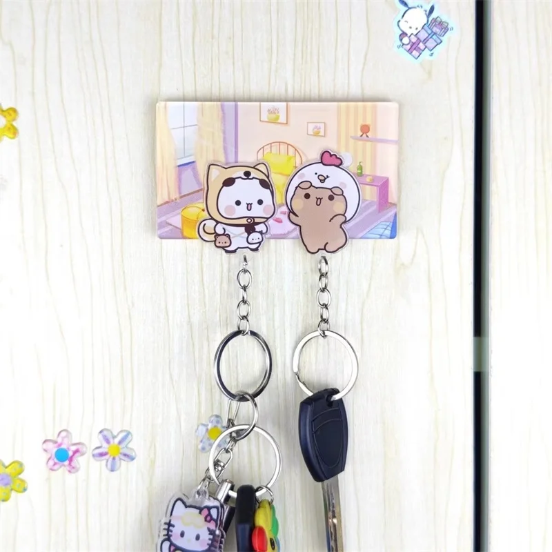 Couple Key Holder Wall Acrylic Together Keychain Hanger Matching Key Rack Organizer Entryway Keyring Home Decor Christmas Gift