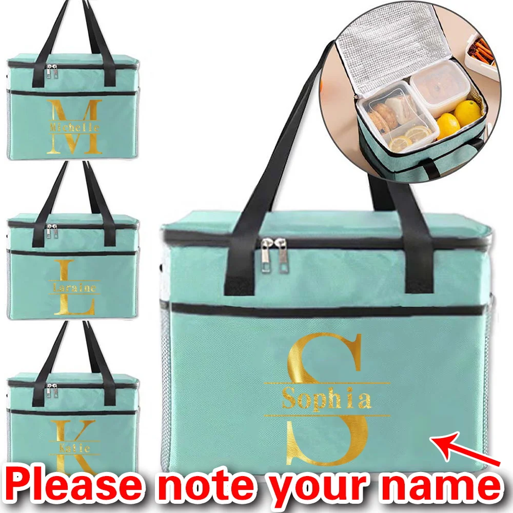 

Personalized Customized Multifunctional Handbag Lunch Bag for Men and Women Large Capacity Picnic.