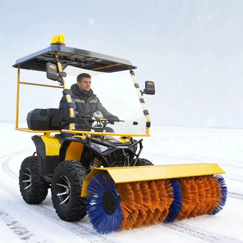 Customized Snow Removal Machine Driving Snowplow Type Snow Sweeper Multi Functional Sweeper