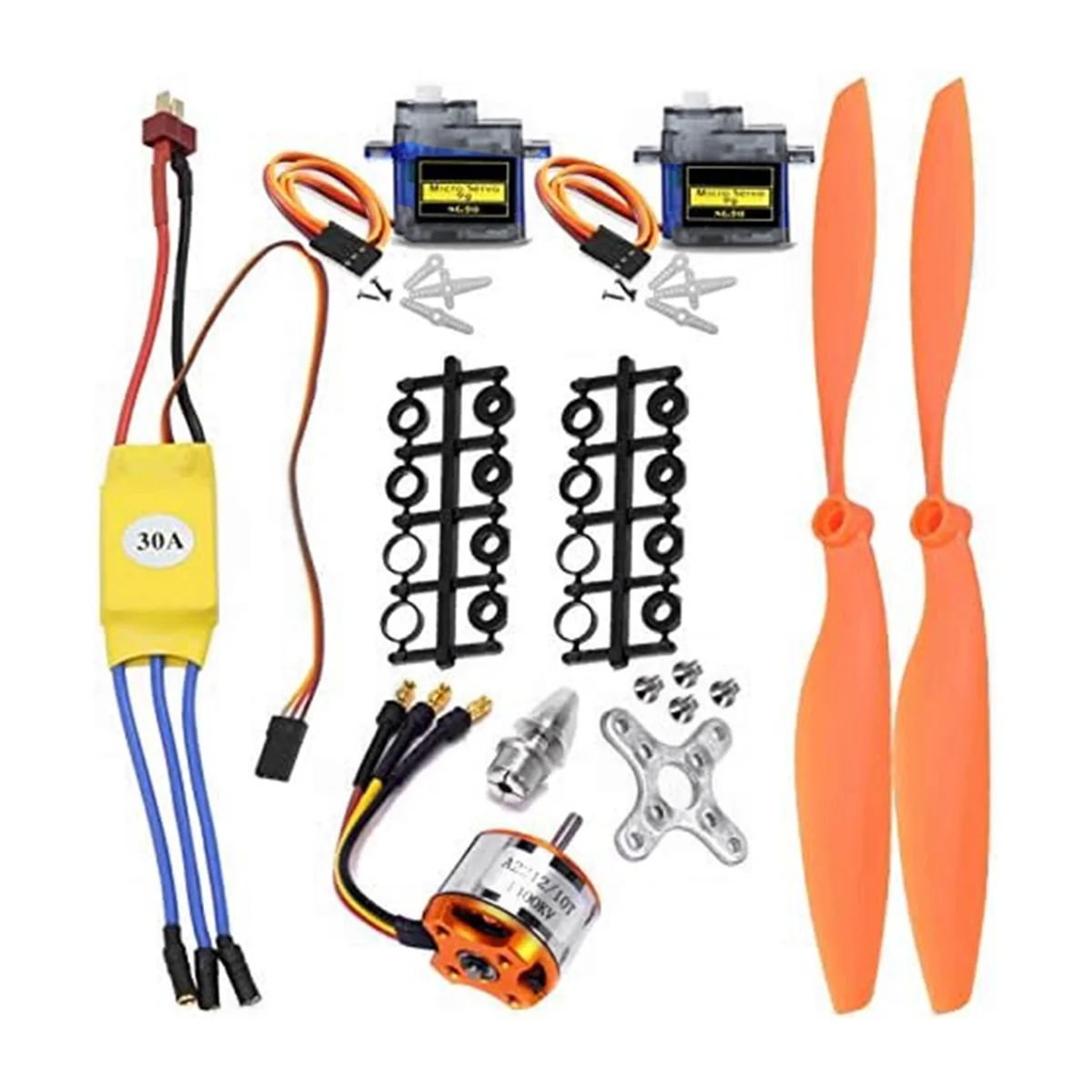 ABWG-2212 1400KV Motor+30A ESC+SG90 Servo+8060 Propeller Set for RC Plane Quadcopter Fixed Wing Plane Helicopter