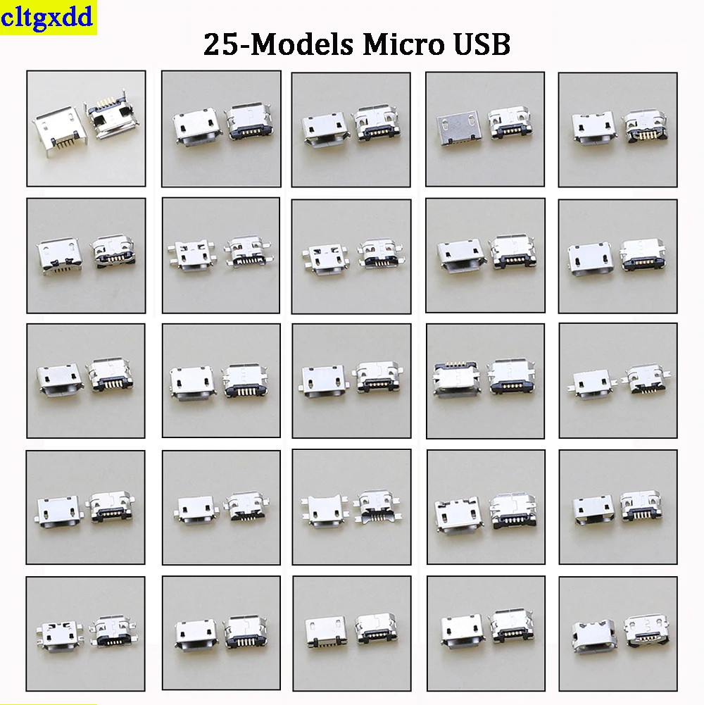 cltgxdd is suitable FOR Samsung, Huawei, Lenovo, ZTE, HTC, Nokia micro connectors 25 type 5-pin micro jack charging port