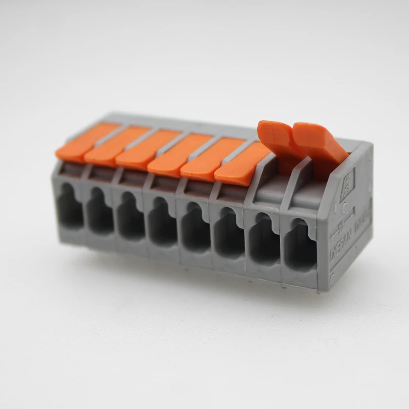 25Pcs/50PCS PCB terminal block DA806R 2604 2.5mm² spacing 5.0 mm pitch gray 2604-1102 3 4 5 6