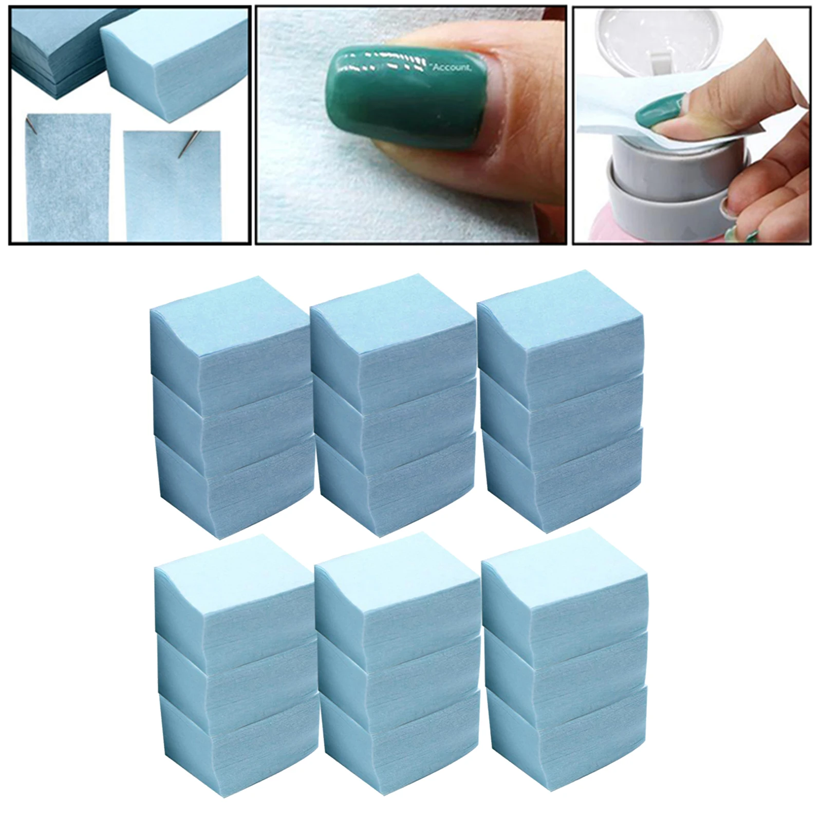 

600 Piece Makeup Facial Cotton Pad, Manicure Remover Pad, Lint-Free Nail Wipe