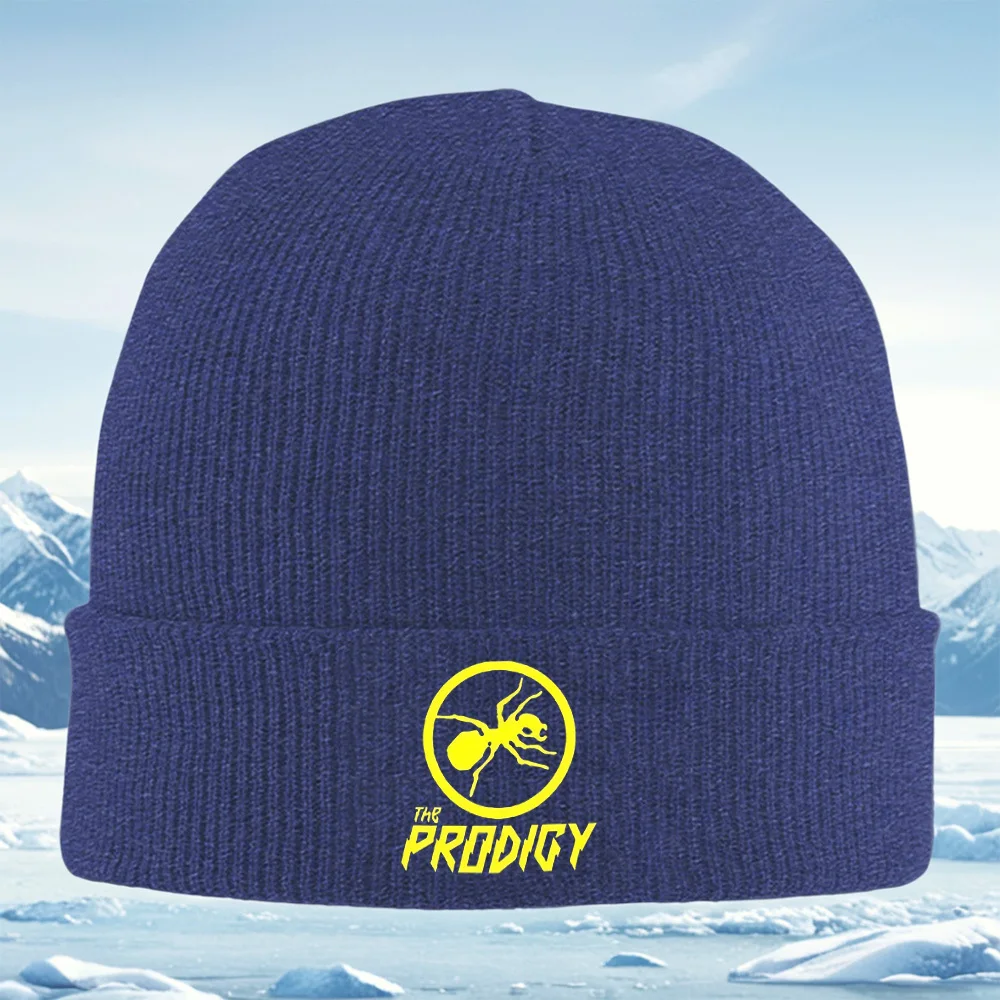 رمز النمل في دائرة، اسم الفرقة. الرجال النساء للجنسين محبوك قبعة قبعة صوفية قبعة الشتاء الحرارية الدافئة عيد الميلاد ركوب الدراجات في الهواء الطلق H #4