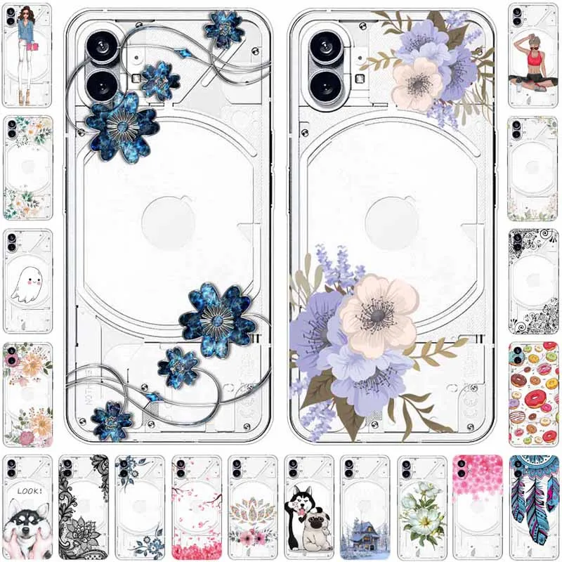 For Nothing Phone (1) Case A063 Clear Soft Transparent TPU Back Cases for Nothing Phone 1 Nothing Phone One Cover Silicone Funda