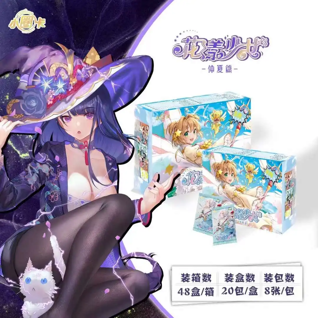 New Goddess Story Flower Yang Girl 5M01 Cards Booster Box Tcg CCG Anime Cute Girl Bikini Game Card Children Toys Birthday Gift