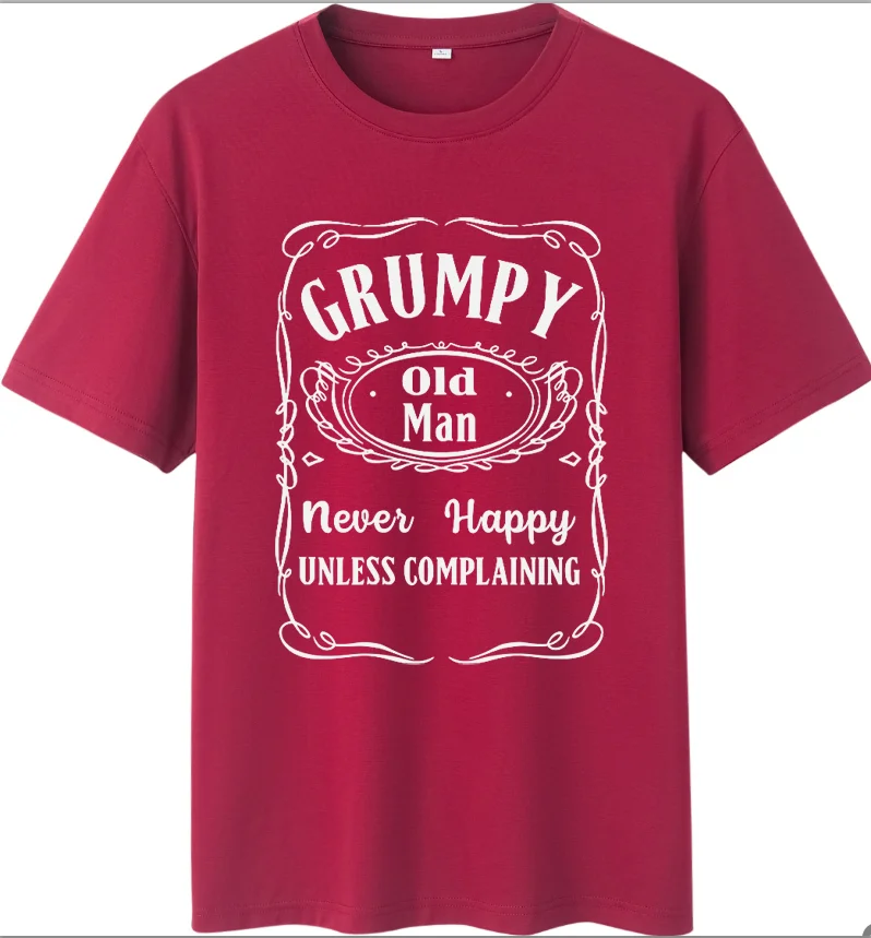 Grumpy Old Man Funny Adults T-Shirt Dad Grandad Tee Top Sizes S-4XL Aesthetic Clothes Vintage Harajuku Graphic Tee Oversized