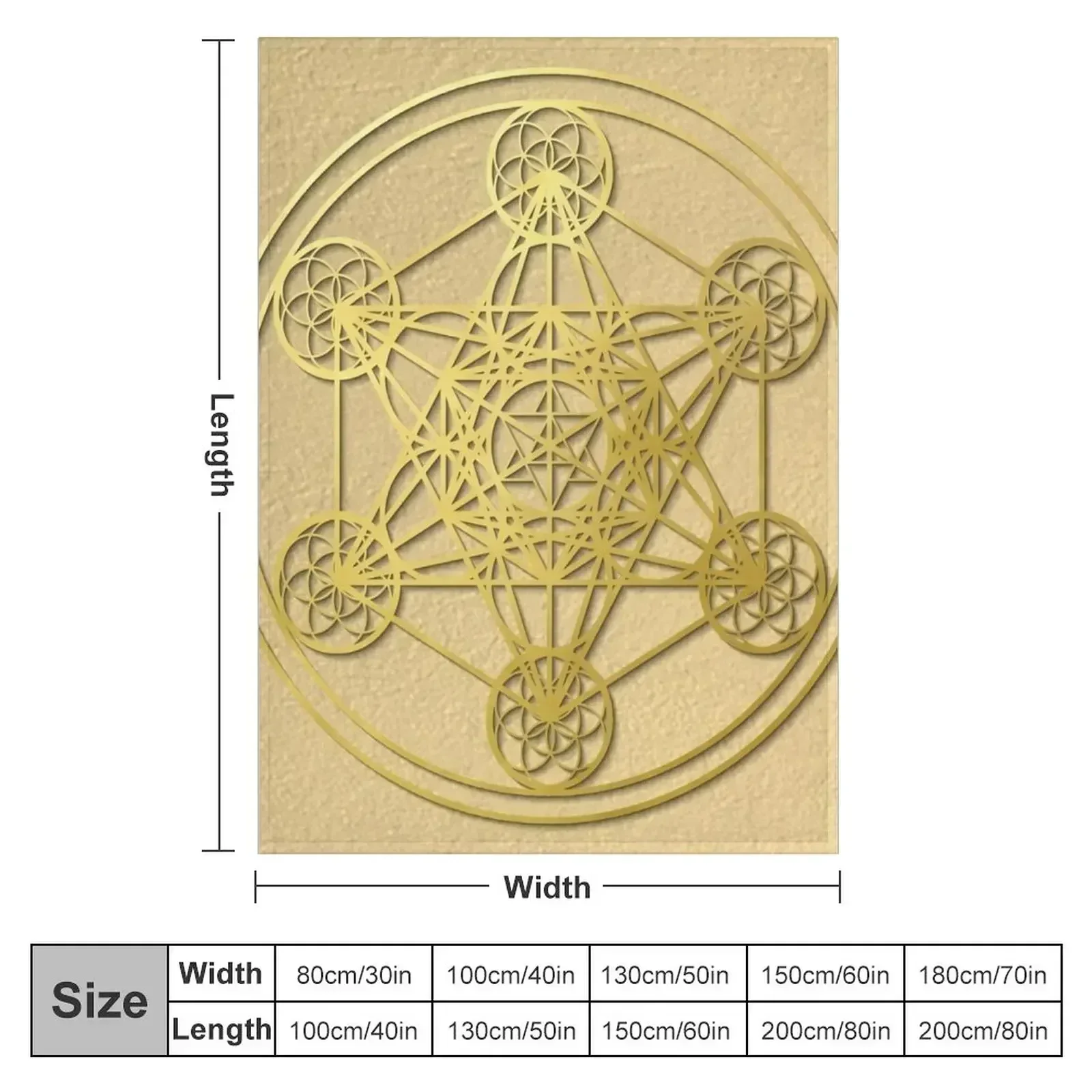 Metatron Cube sacred geometry mandala healing protection amulet Throw Blanket Softest Hair Bed covers Nap Sofa Throw Blankets