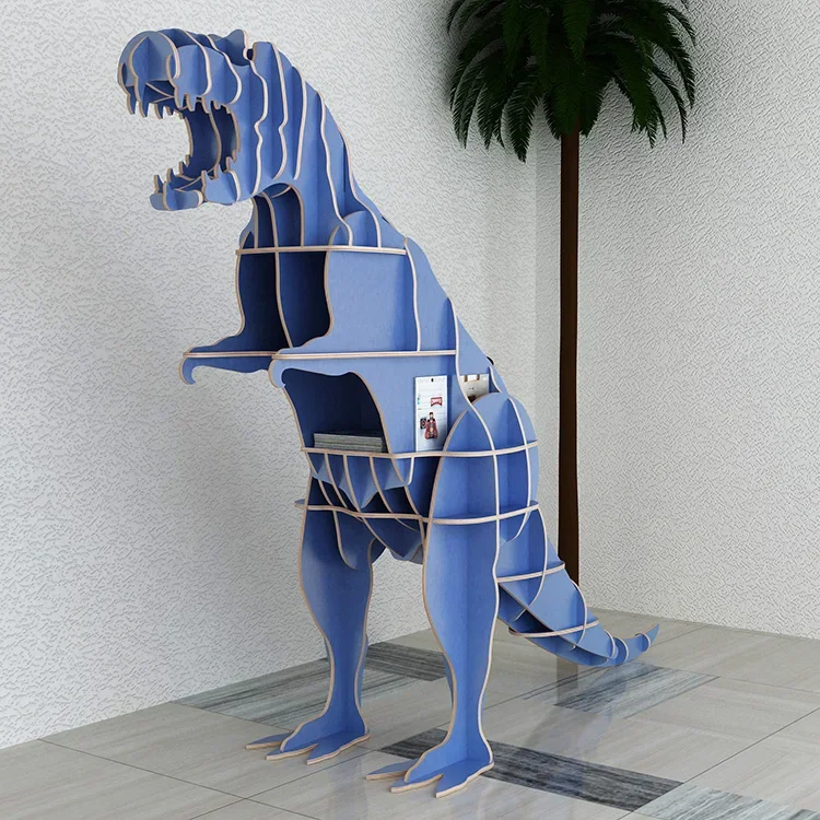 New Large Creative Shop Window Floor Ornaments Animal Modeling Decorative Display Rack Simple Kindergarten Bookshelf Shelving