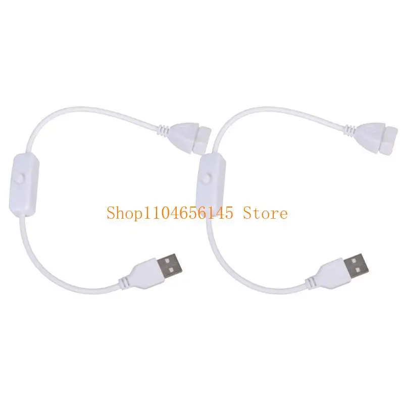 

5asd 2pieces USB Male Female Switcher Cable Extension Cord With 501 On off Button