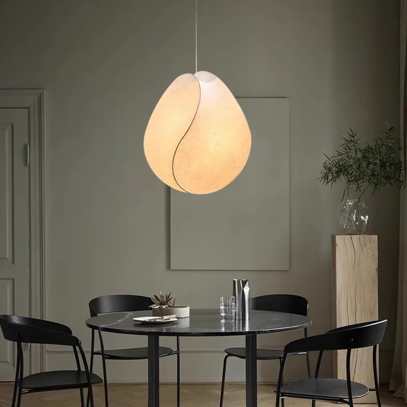 

Nordic creative starfruit silk pendant lamp French medieval living room bedroom dining room homestay decoration pendant lamp