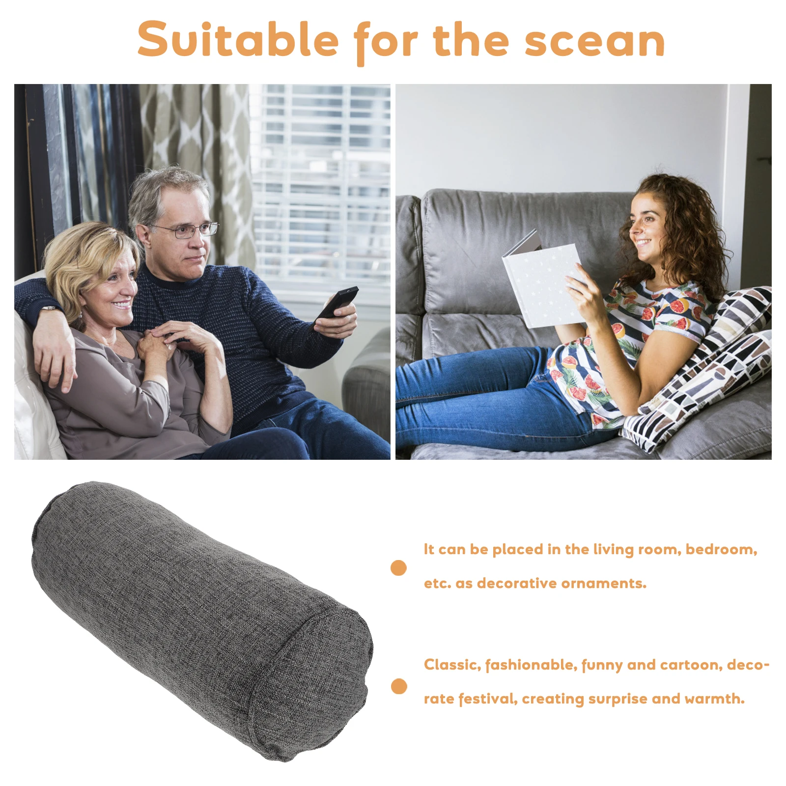 

Round Cervical Neck Ergonomic Lumbar Support For Sleeping Office Home Spine Relief Roll Pillow For Back Shoulder Comfort