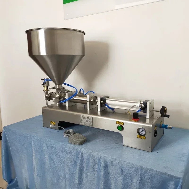 PBOBP Semi-automatic Filler Horizontal Single Head Food Processor Industrial Packer Filler Paste Filling Machine