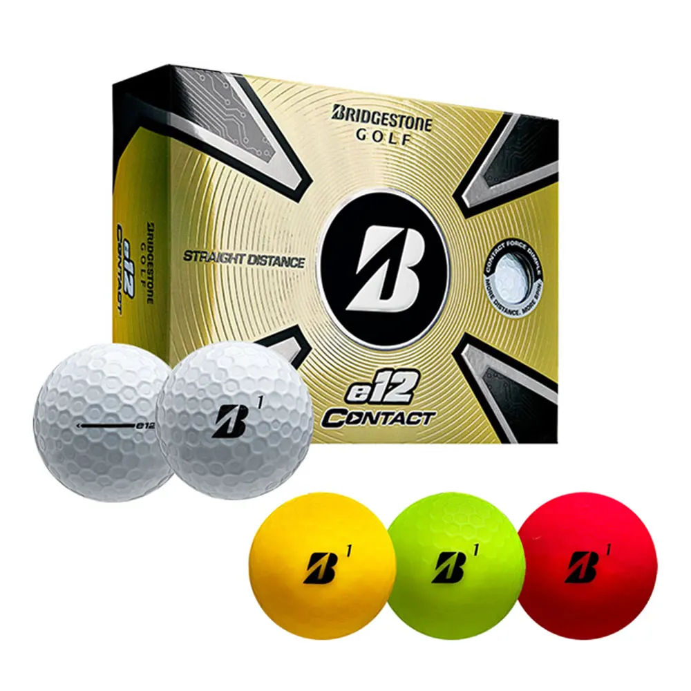 Bridgestone E12 contact pelota de Golf, 3 piezas