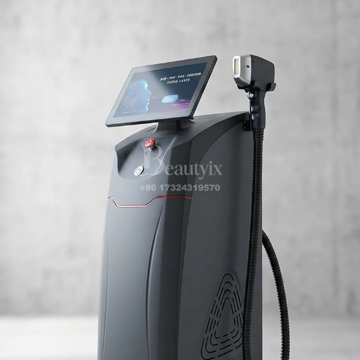Máquina Profesional de Depilación Láser de Diodo 755/808/940/1064nm con Enfriamiento Tec, Punto Grande, Doble Filtro de Iones y Pantalla Táctil de 15.6 Pulgadas