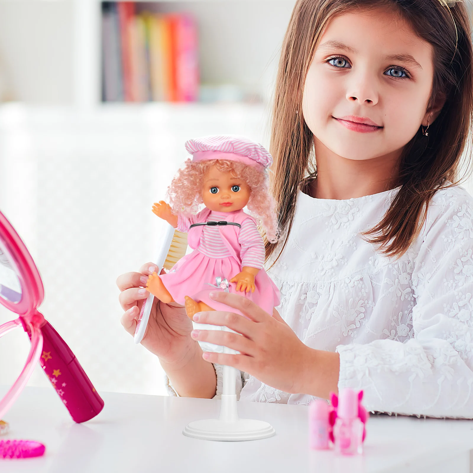 

4 pcs Stand Display Rack For Action Figures Small Durable Support Frame Indoor Decoration Simple Storage Adjustable Height