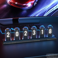Pseudo glow tube clock led light e-sports computer with desktop technology rgb ornament DIY digital creativity