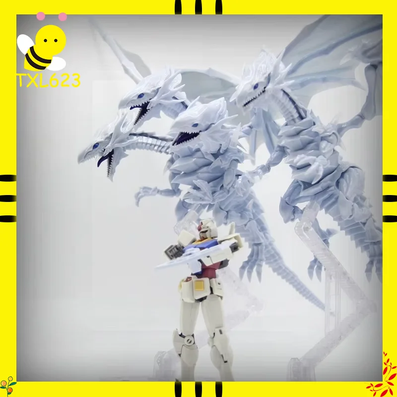 

Фигурка Bandai Rising, фигурка Blue-Eyes, белый дракон, сборочный комплект, трехголовая аниме-модель, Коллекционная игрушка для фанатов