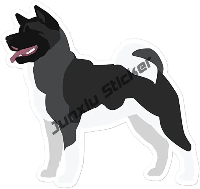 Cartoon Akita Sticker Smiling Akita Mom Shiba Kishu Akita Dogelon Mars Sticker Decal Dog Breed Bumper Sticker for Car Laptops