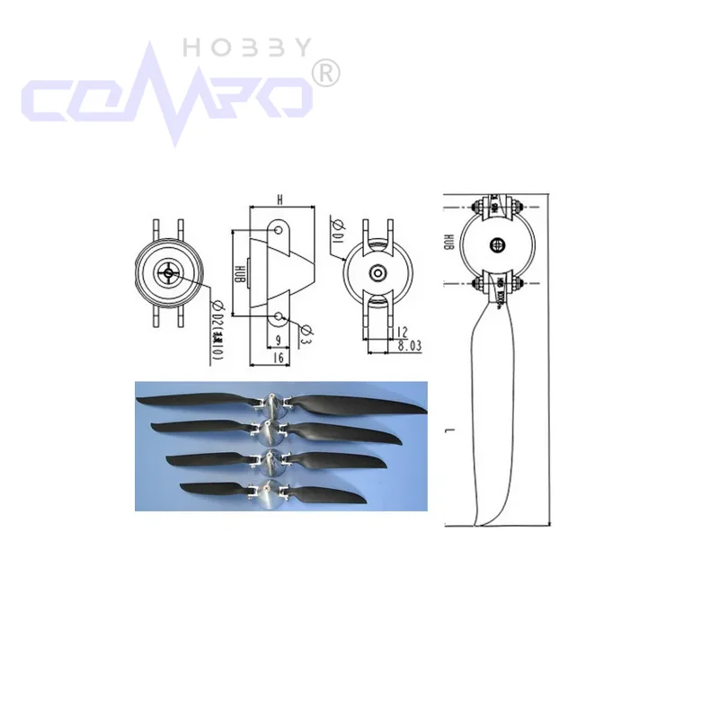 

1PC CNC Aluminum Alloy Folding Propeller Spinner dia28-48 Shaft3.0/3.17/4.0/5.0/6.0mm Props Cover Shell For RC Fixed Wing Glider