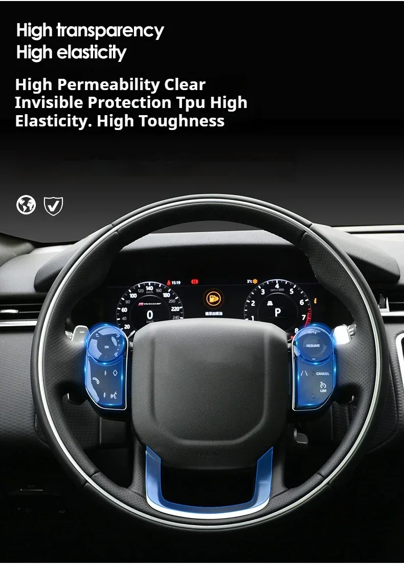 Für Mazda 3 2019-2023 Auto-Innenraumfolie Armaturenbrett Klavierlack-Schutzfolie Schaltzentrumkonsole Kratzfeste transparente TPU PPF-Folie – Detail 2