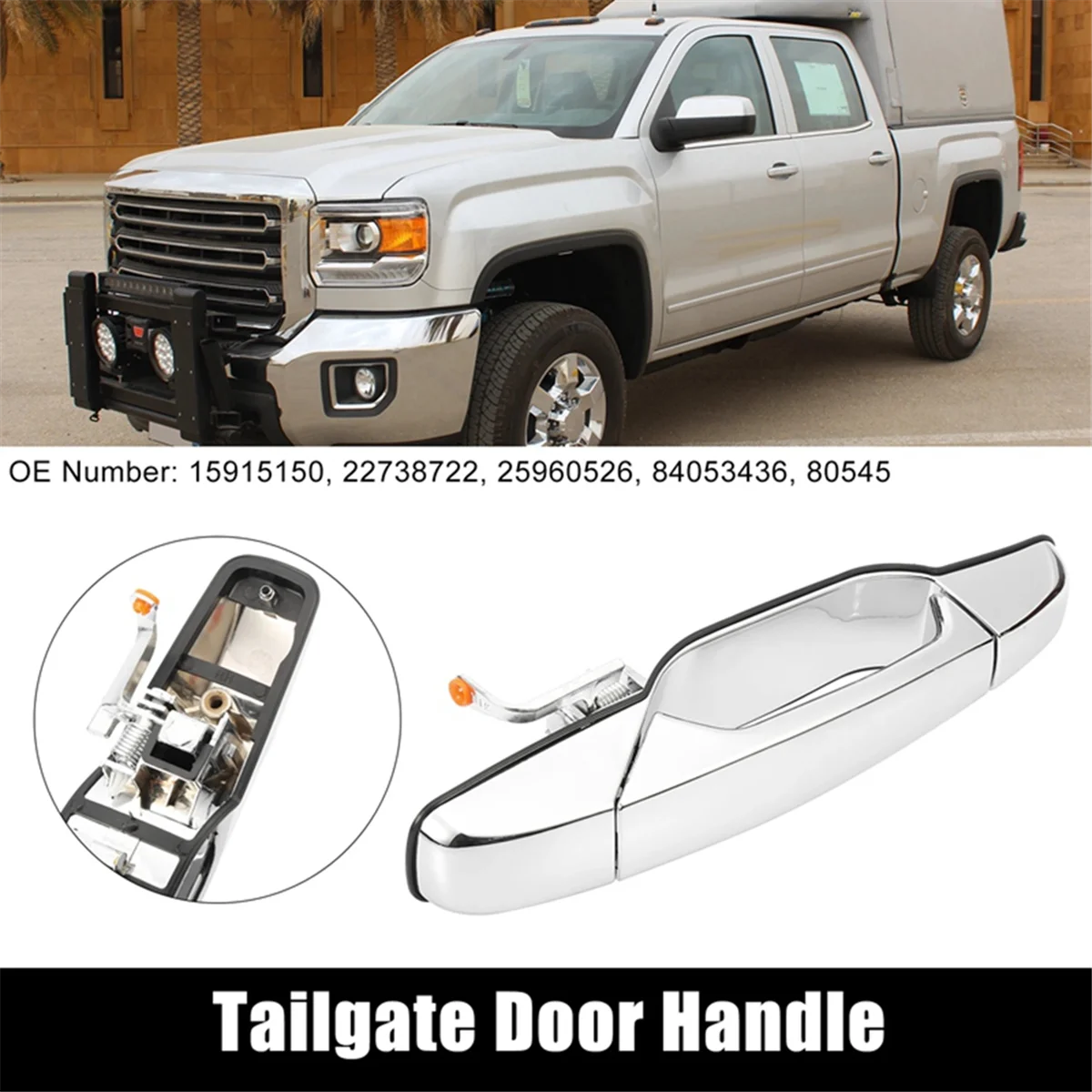 

Car Front Rear LH RH Exterior Door Handle for Chevy Silverado Tahoe GMC Yukon 25960525 25960526 25960521 25960522