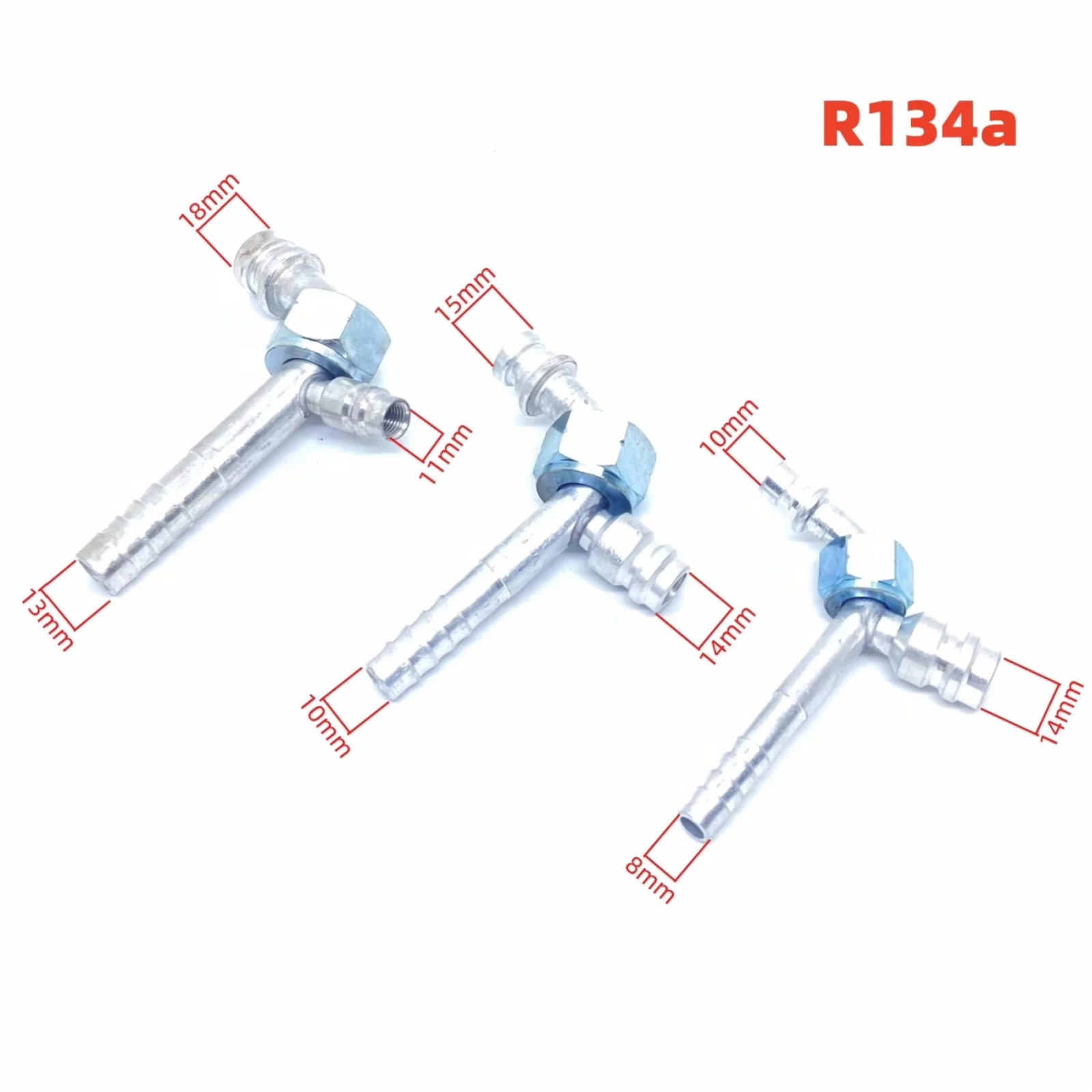 RV65F # 6 # 8 # 10 Car air conditioning pipe joint/R134a with valve joint R134A-type internal thread M16x1.5 M22x1.5 M24x1.5