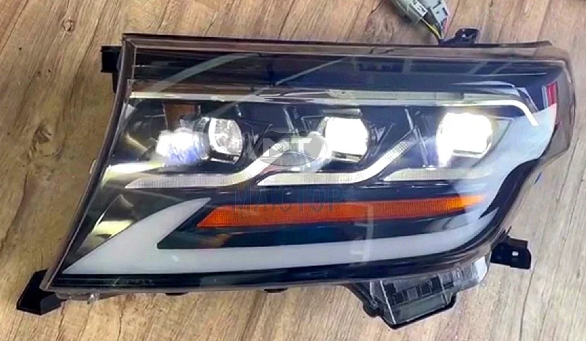 랜드크루저 200 LC200 2008-2015용 신형 LX 디자인 스타일 자동차 전면 LED 헤드라이트