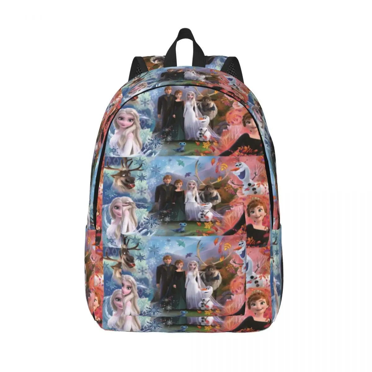 Custom Frozen Cartoon Wallpaper Laptop Backpack Men Women Casual Bookbag for College School Students Bag