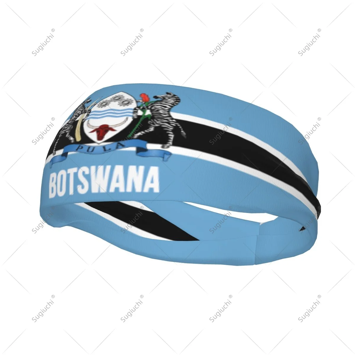 

Эластичные широкие повязки на голову с флагом Ботсваны для мужчин и женщин, для йоги, фитнеса, тенниса, бега, тренажерного зала, спорта