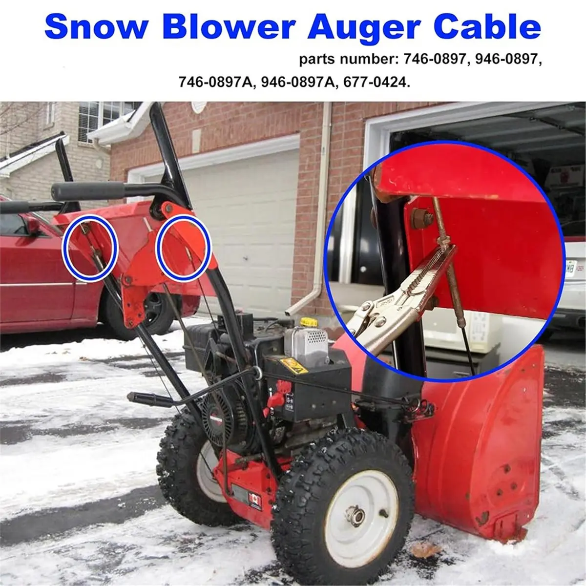 High Quality 946-0897 Snowblower Auger Cable for - , Yard-Machine