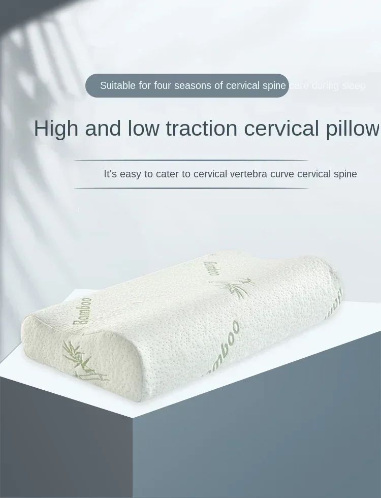 Langes Kissen Memory Foam Bettwäsche Kissen Nackenschutz langsames Rück prall geformtes Mutterschaft kissen zum Schlafen ortho pä dische Kissen – Detail 1