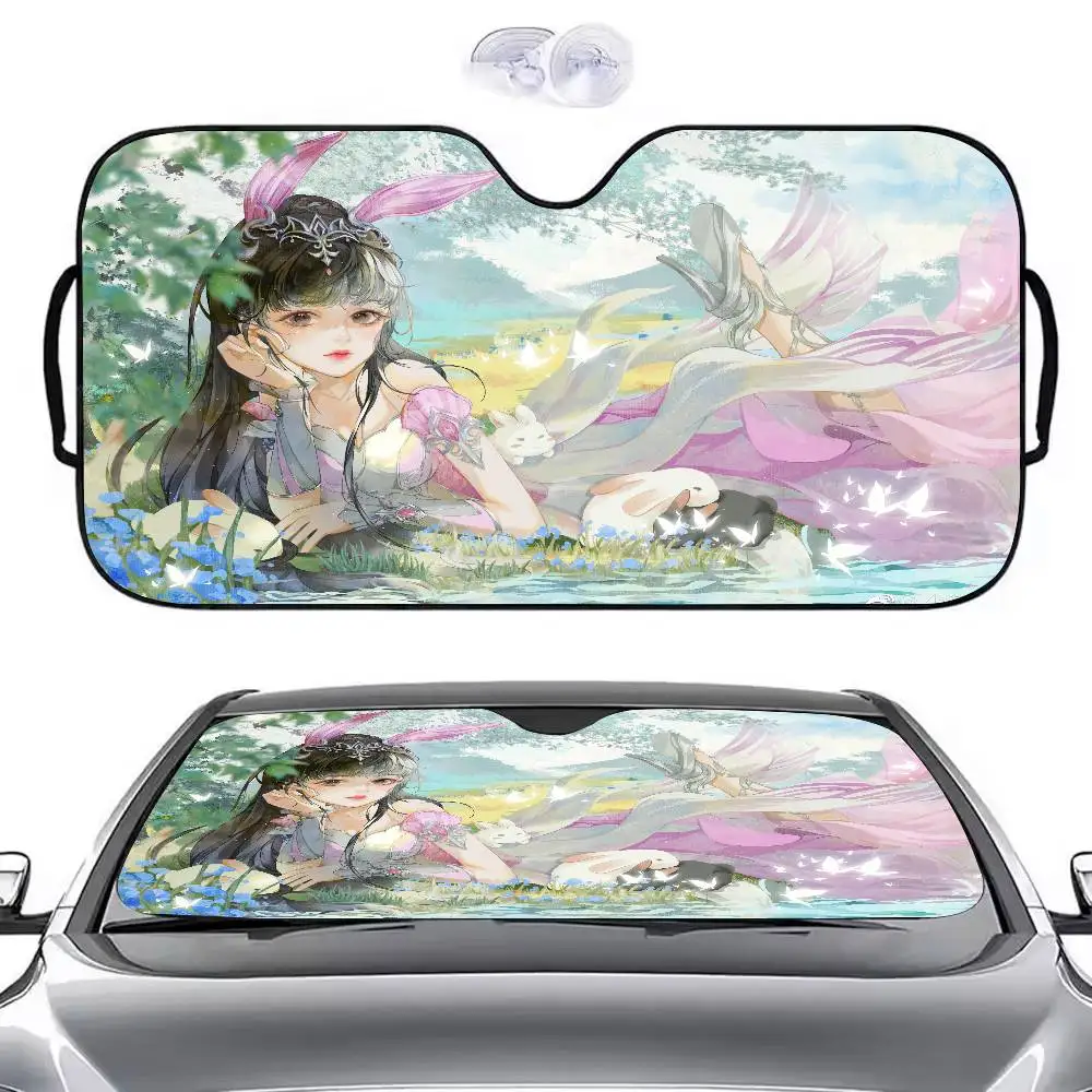

ANIME ANIME Soul Land автомобильный солнцезащитный козырек от солнца на лобовое стекло автомобиля солнцезащитный козырек от ультрафиолета и внутренний охладитель