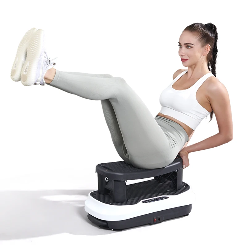 Vertical High Quality Oscillating Wholesale Small Vibro Shaper Exercise Fitness Body Mini Rhythm Vibration Plate with Handle