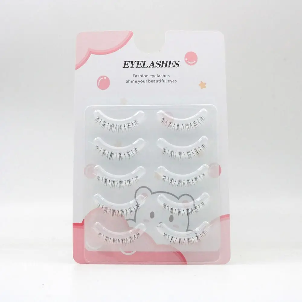 Stems Wispy Eyelashes Extension Enlarge Eyes Women Makeup Tool Full-strip Eye Lashes Lower False Eyelashes Bottom Mink Lashes