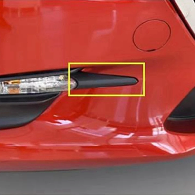 Front Bumper Fog Lamp Frame Cover Grille Trim for 3 Axela Daytime Running Light Decoration Covers