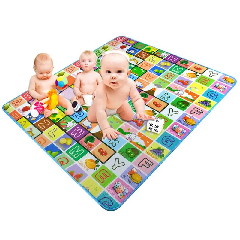 Baby Foam Crawling Mat Double-sided 1.8*1.2M Baby Crawling Mat Gym Playground Creeping Mat Kids Developing Rug Foam Floor Mat