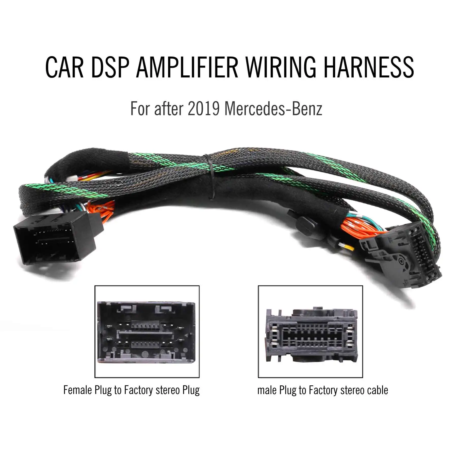 

PUZU #90 Car DSP Amplifier plug and play harness cable for New Benz(after 2019,no burmester)